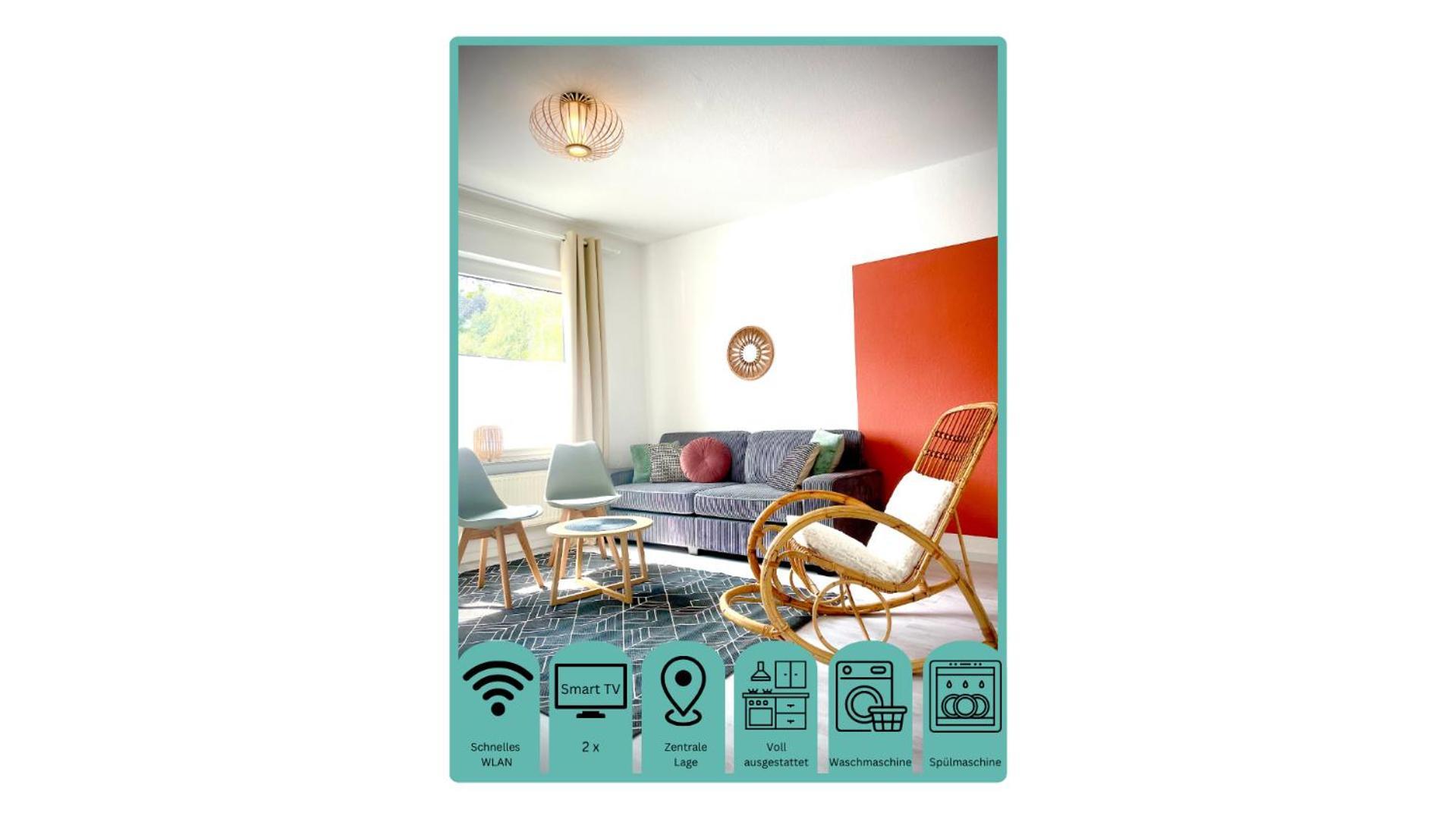 Wlan,Smart Tv,4 Betten, Zentral Emden Exteriör bild